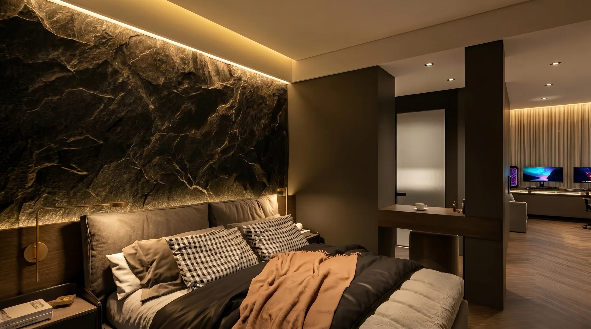 Guest rooms of a luxury hotel